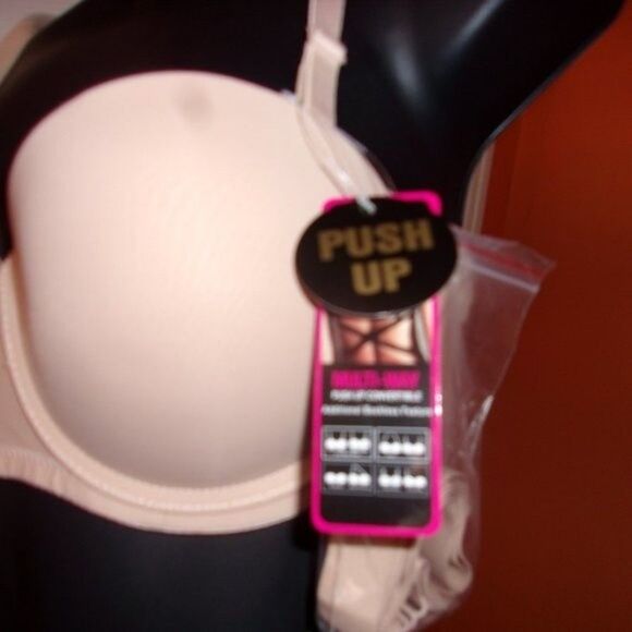 Youmita 36B Nude Push Up Bra w/Multiway Straps NWT - Picture 8 of 12